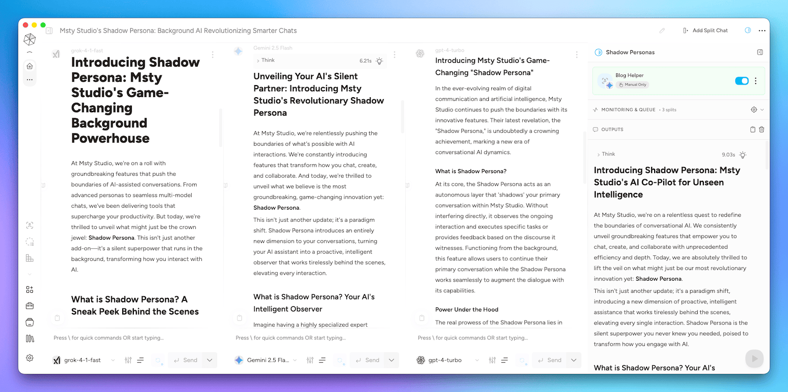 blog synthesize
