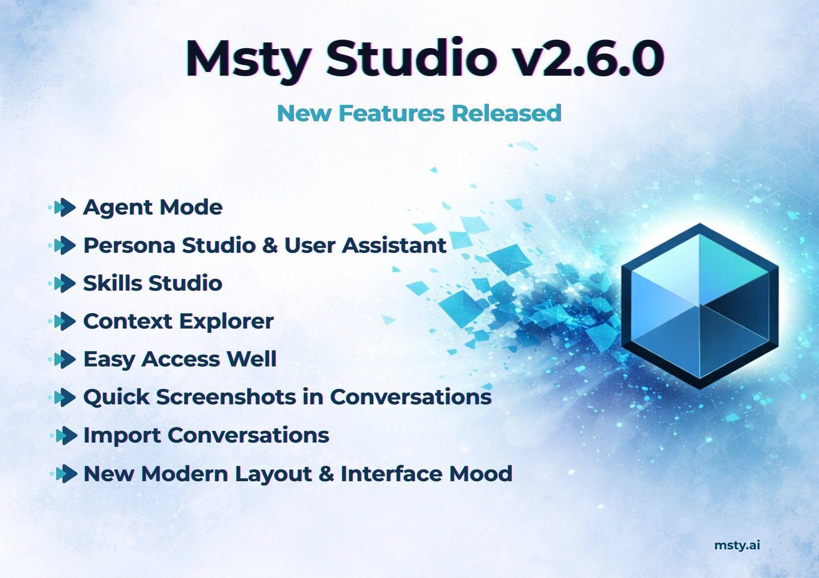 Msty Studio 2.6.0 From Conversations to Command Center