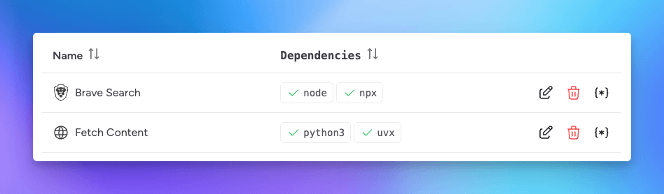 check dependencies